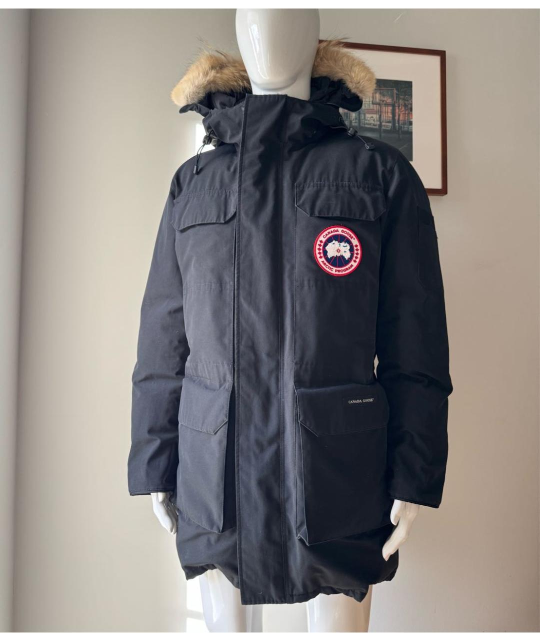 CANADA GOOSE Черная хлопковая парка, фото 9