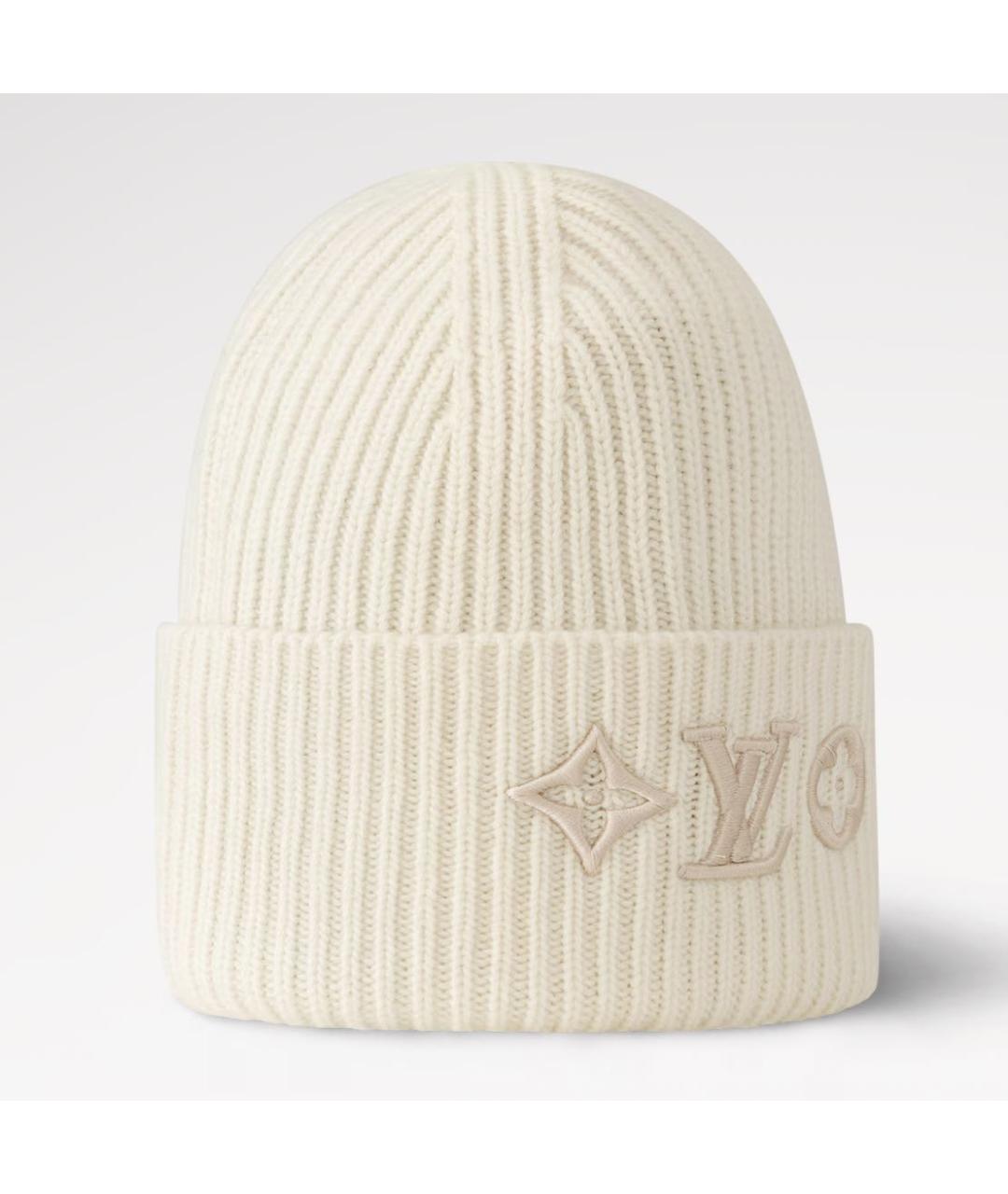LOUIS VUITTON Белая шерстяная шапка, фото 2