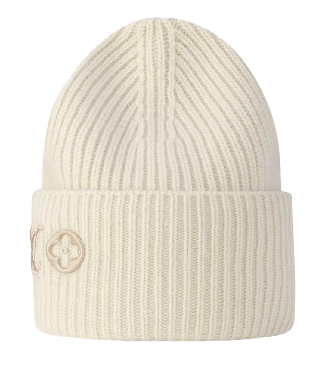 LOUIS VUITTON Белая шерстяная шапка, фото 1