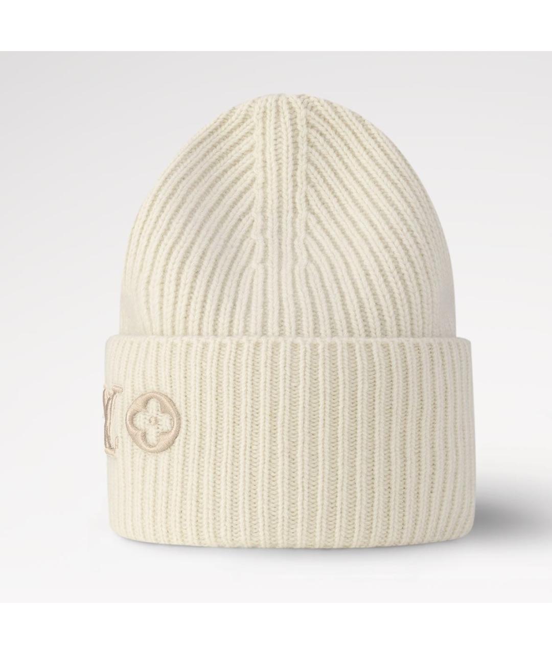 LOUIS VUITTON Белая шерстяная шапка, фото 7