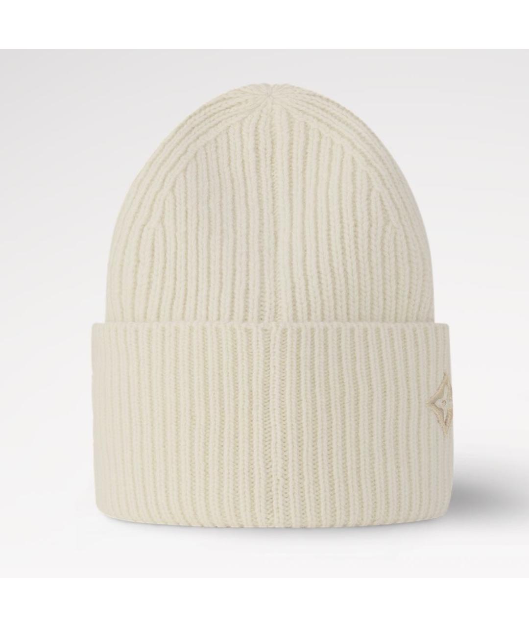 LOUIS VUITTON Белая шерстяная шапка, фото 5