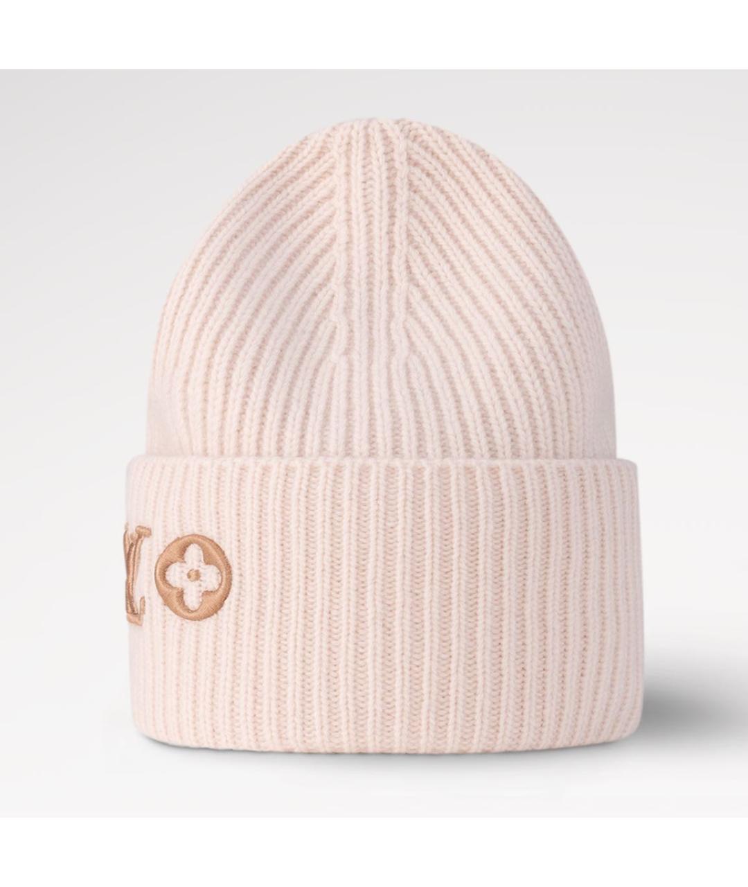 LOUIS VUITTON Розовая шерстяная шапка, фото 2
