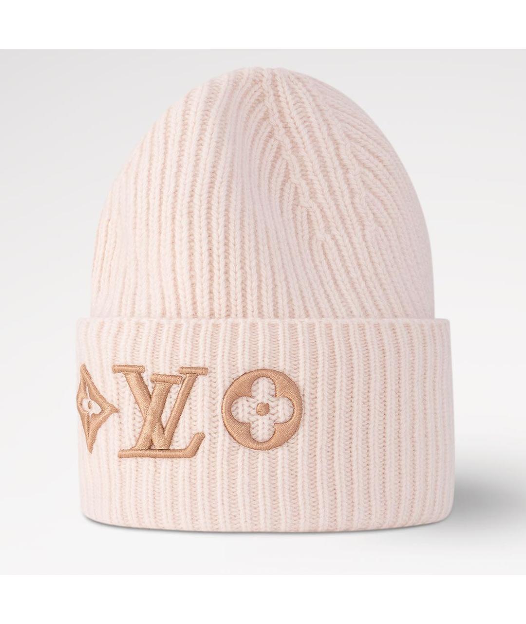 LOUIS VUITTON Розовая шерстяная шапка, фото 7