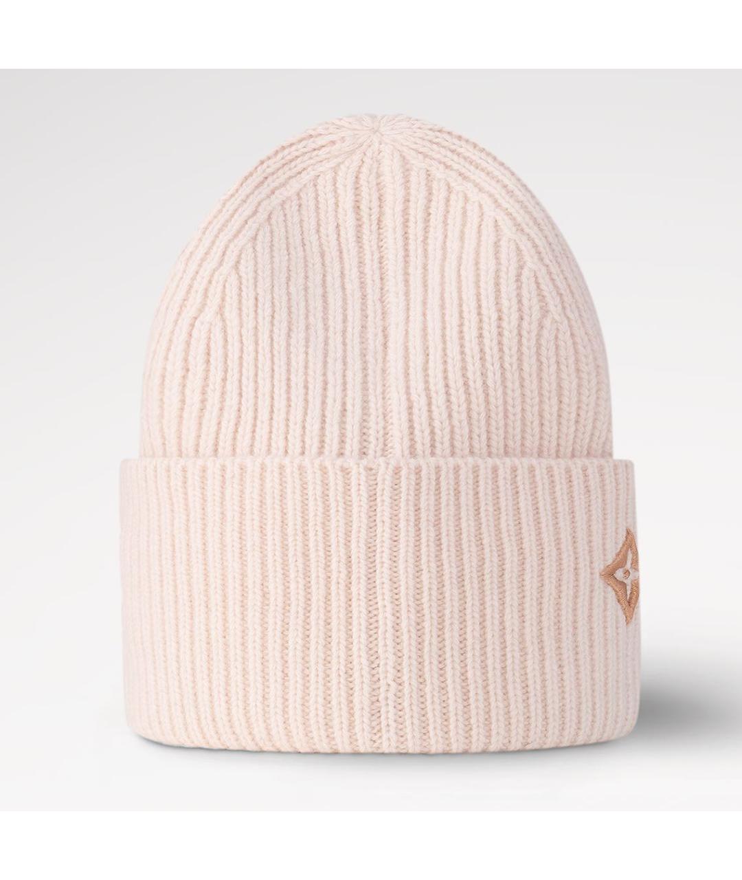 LOUIS VUITTON Розовая шерстяная шапка, фото 5