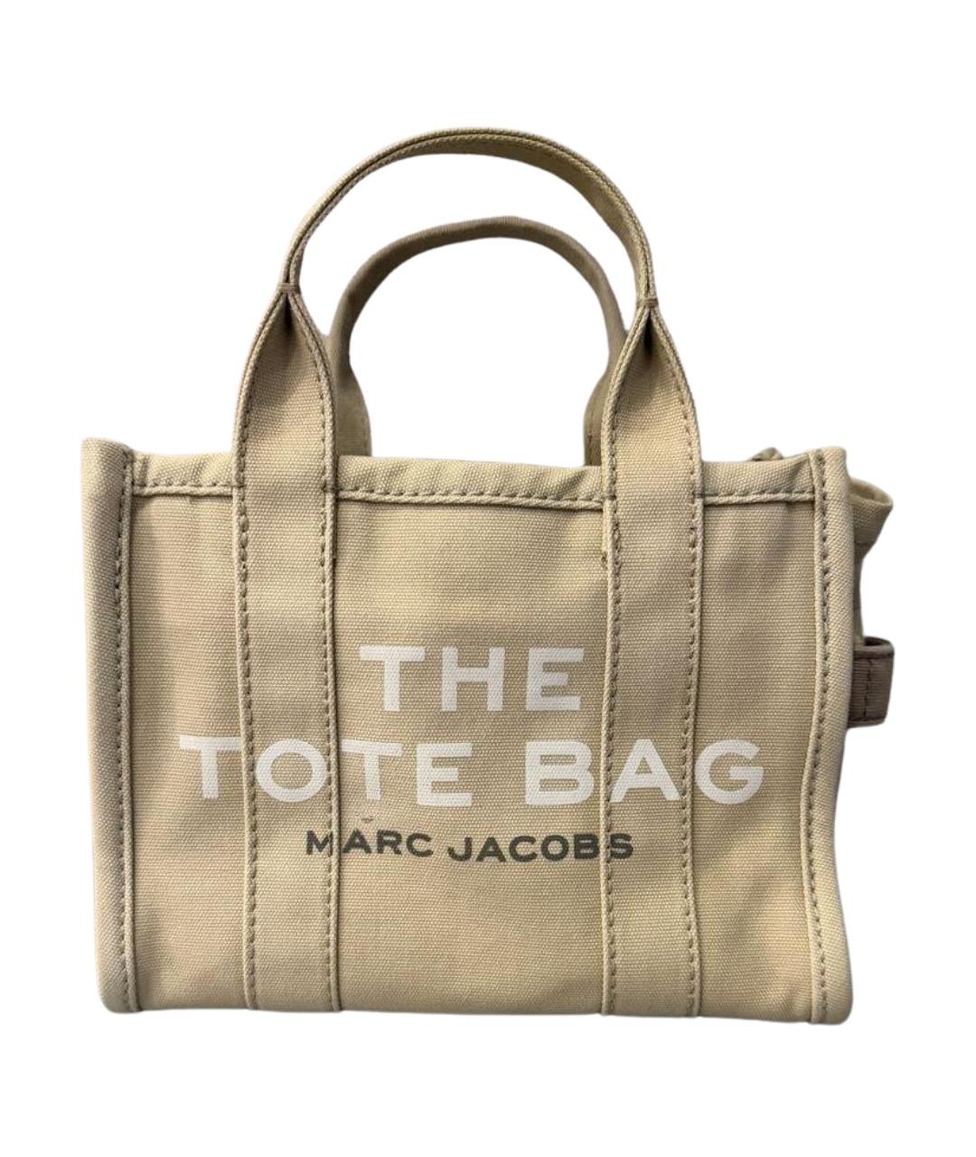 MARC JACOBS Бежевая тканевая сумка тоут, фото 1