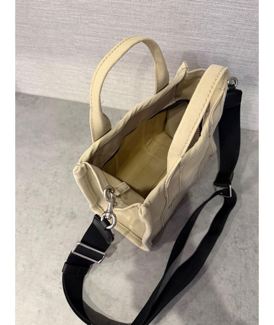 MARC JACOBS Бежевая тканевая сумка тоут, фото 4