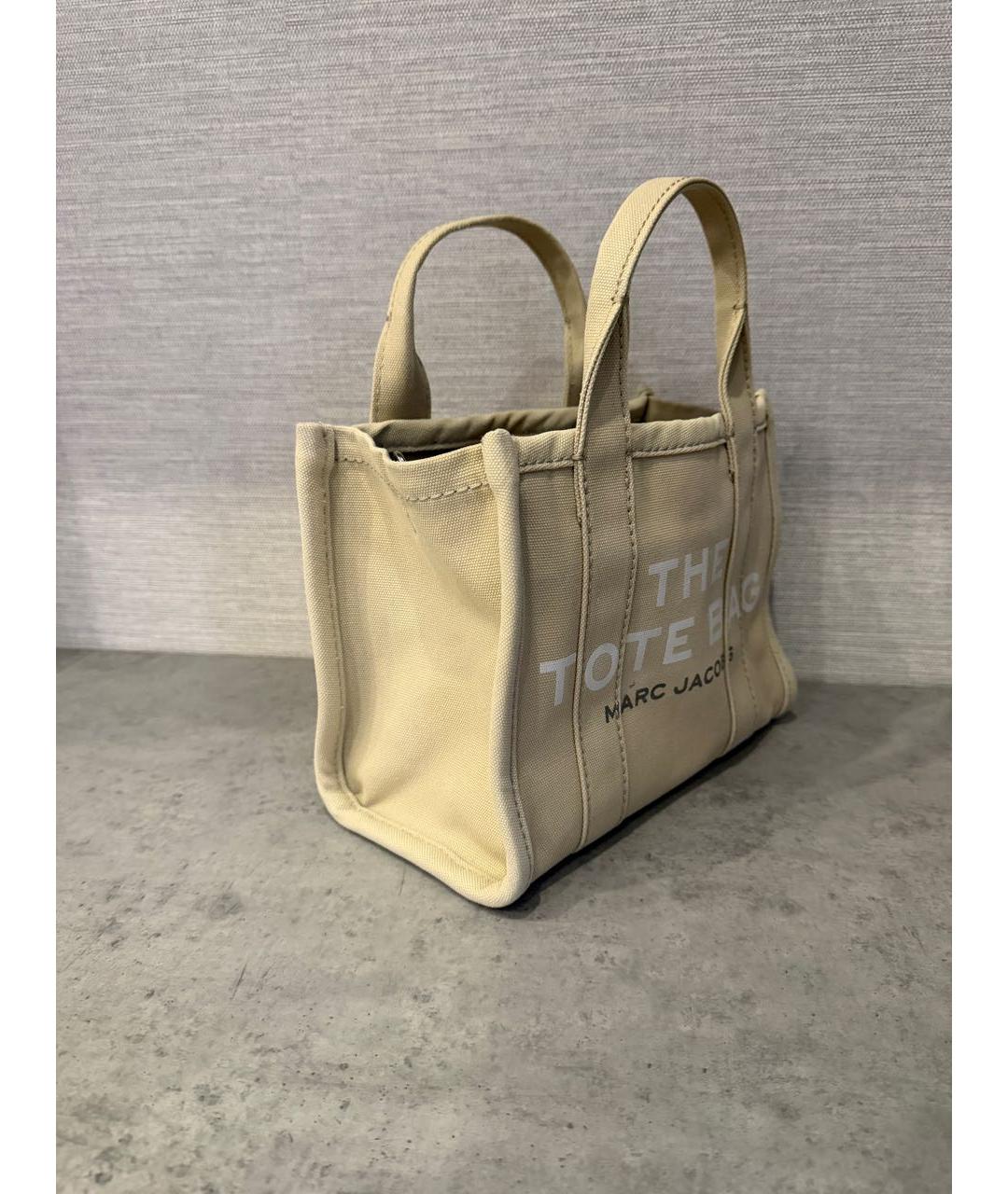 MARC JACOBS Бежевая тканевая сумка тоут, фото 2