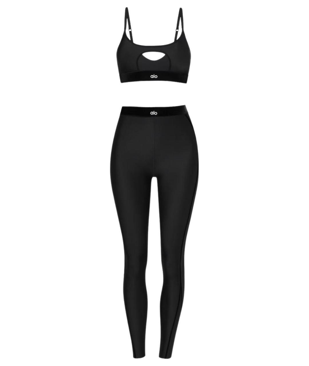 ALO YOGA Черный полиэстеровый спортивные костюмы, фото 10