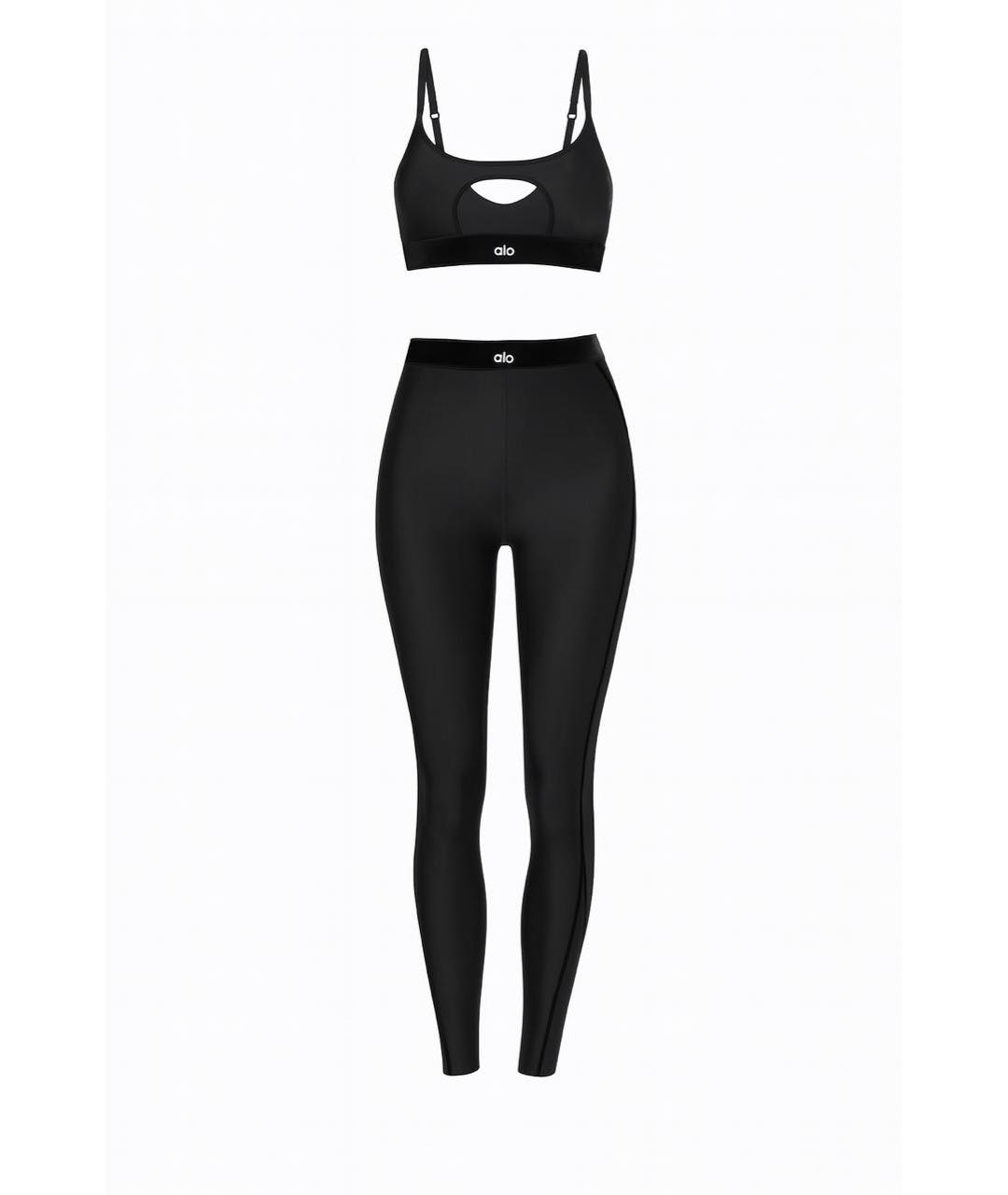 ALO YOGA Черный полиэстеровый спортивные костюмы, фото 9
