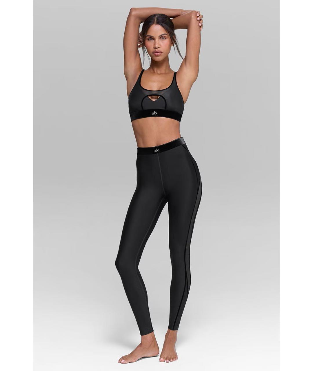 ALO YOGA Черный полиэстеровый спортивные костюмы, фото 3