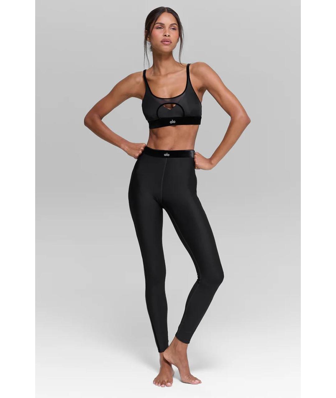 ALO YOGA Черный полиэстеровый спортивные костюмы, фото 5