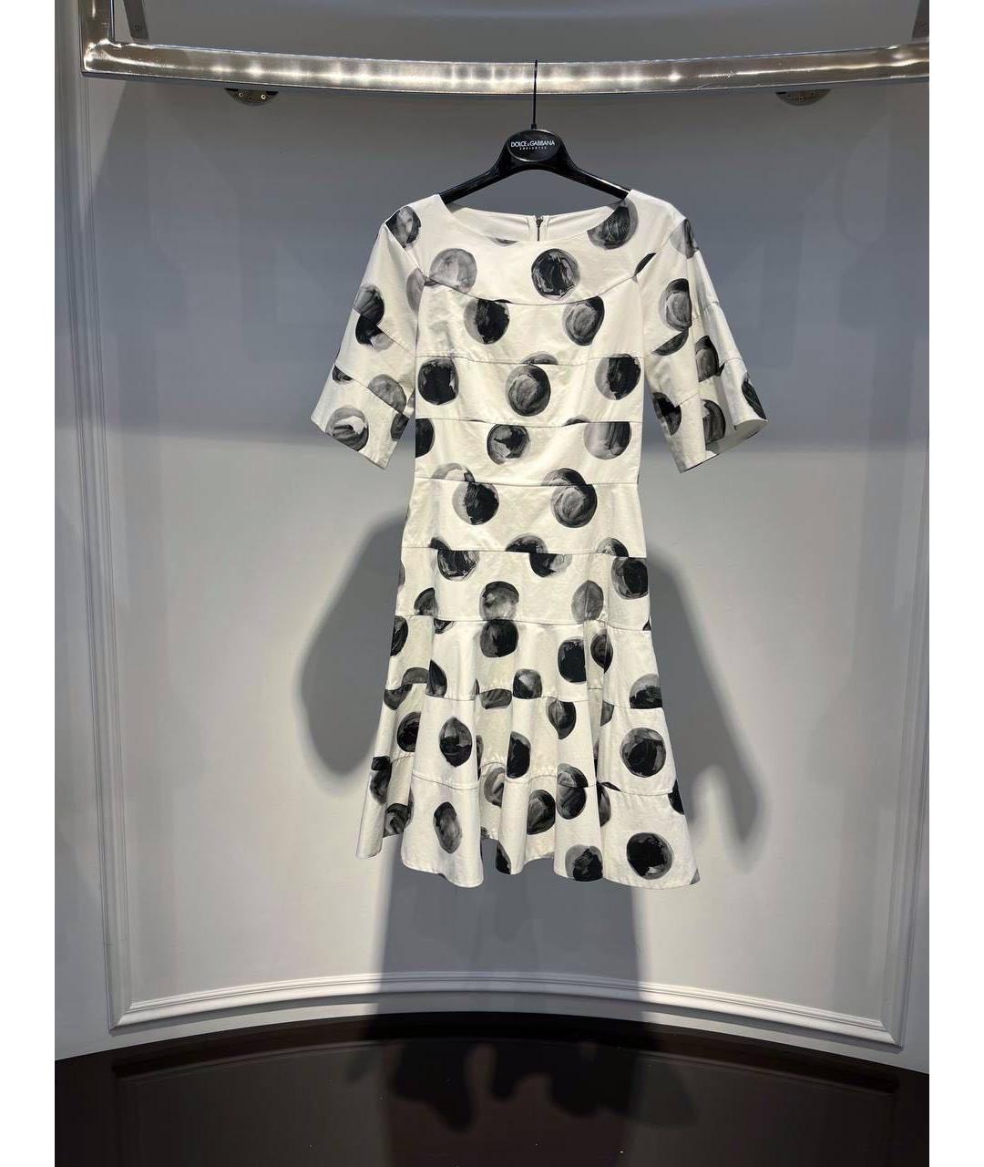 DOLCE&GABBANA Белое повседневное платье, фото 3