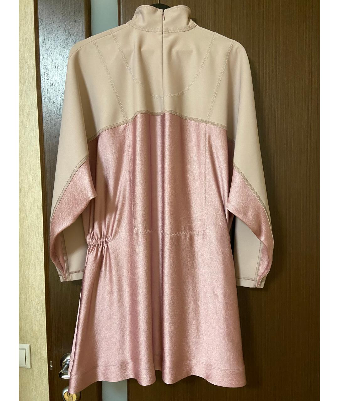 VALENTINO Розовое ацетатное повседневное платье, фото 2