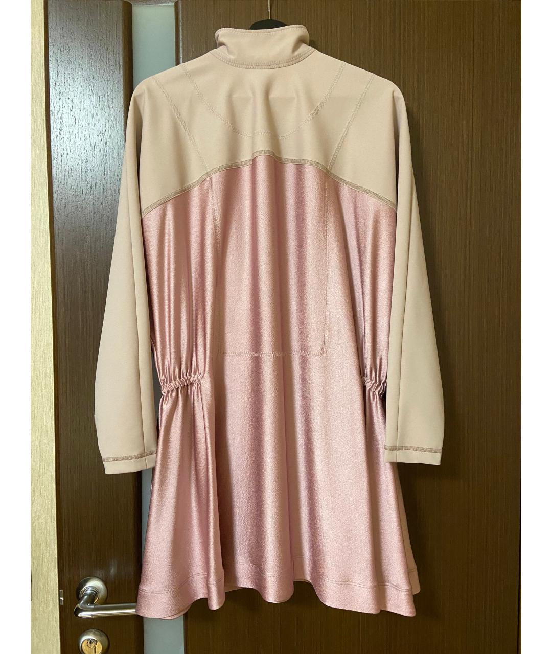 VALENTINO Розовое ацетатное повседневное платье, фото 7