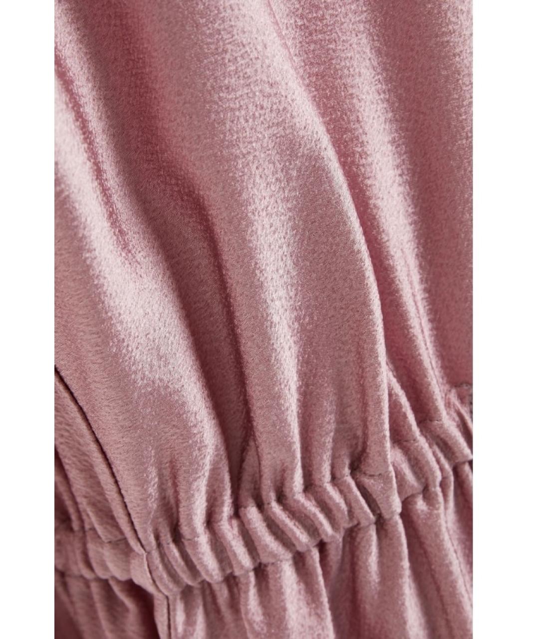 VALENTINO Розовое ацетатное повседневное платье, фото 3