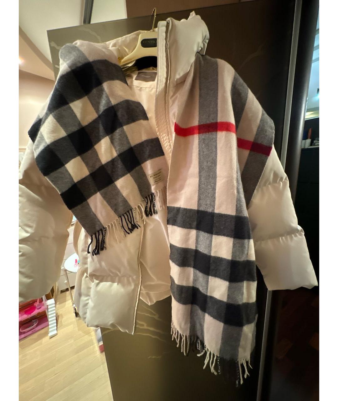 BURBERRY Бежевый кашемировый шарф, фото 3