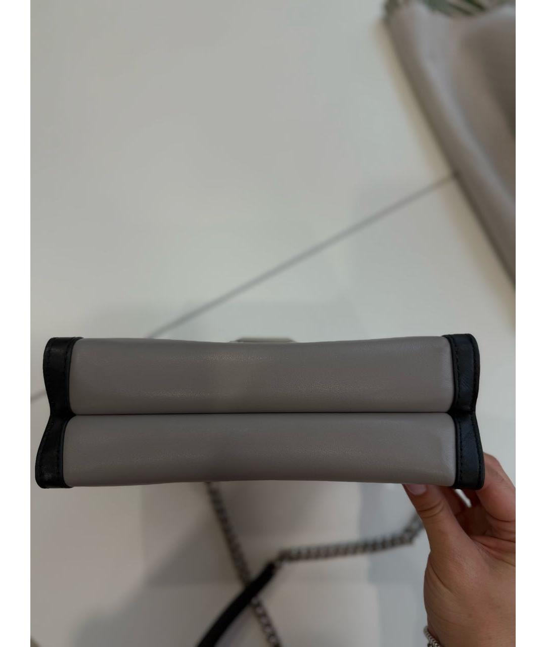 MICHAEL KORS Серая сумка через плечо из искусственной кожи, фото 6