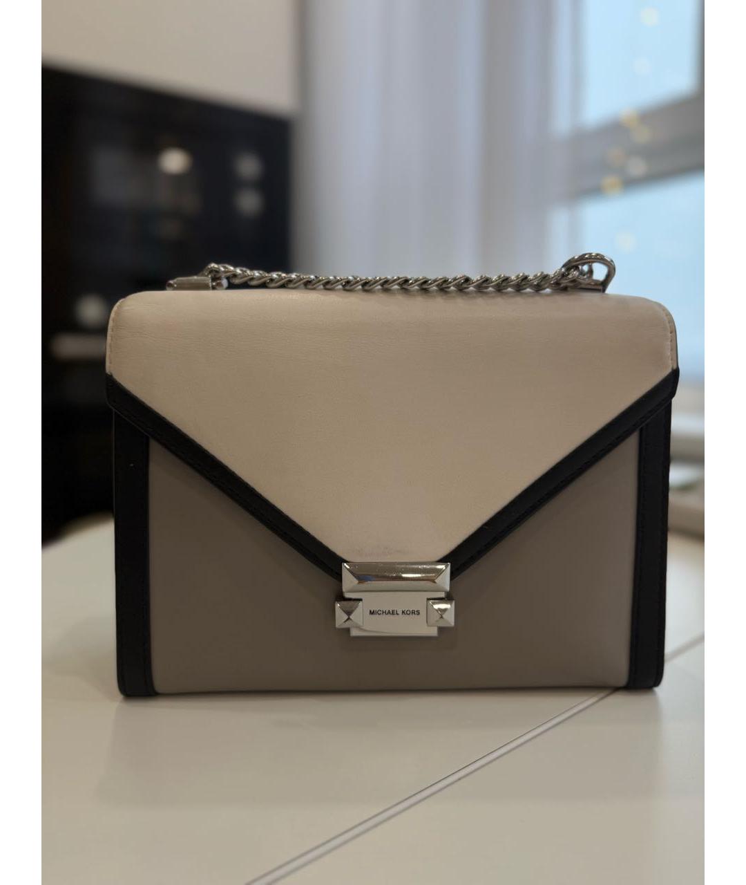 MICHAEL KORS Серая сумка через плечо из искусственной кожи, фото 2