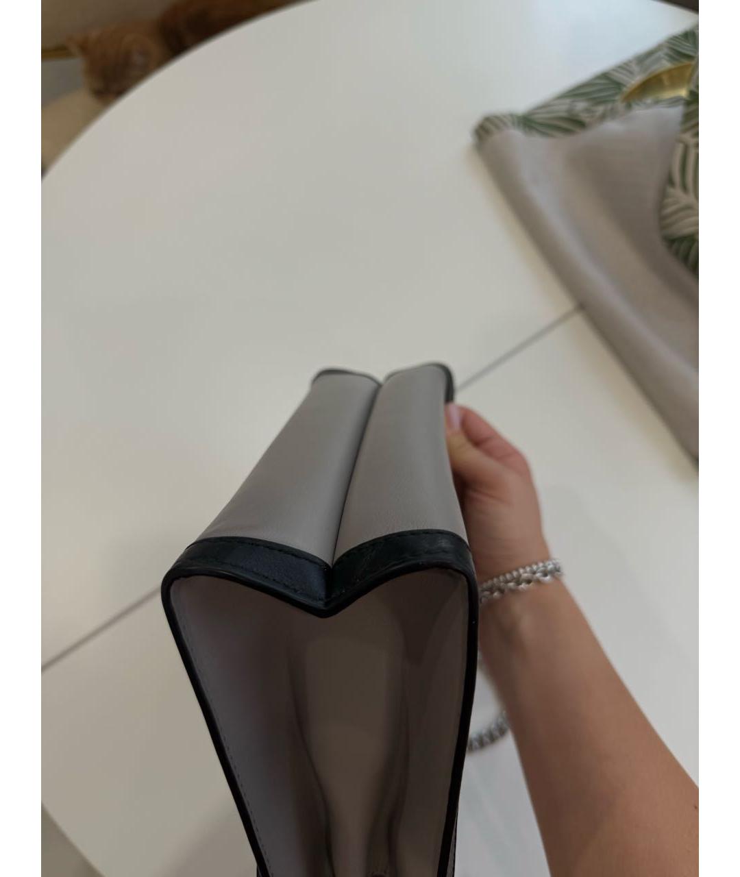 MICHAEL KORS Серая сумка через плечо из искусственной кожи, фото 7