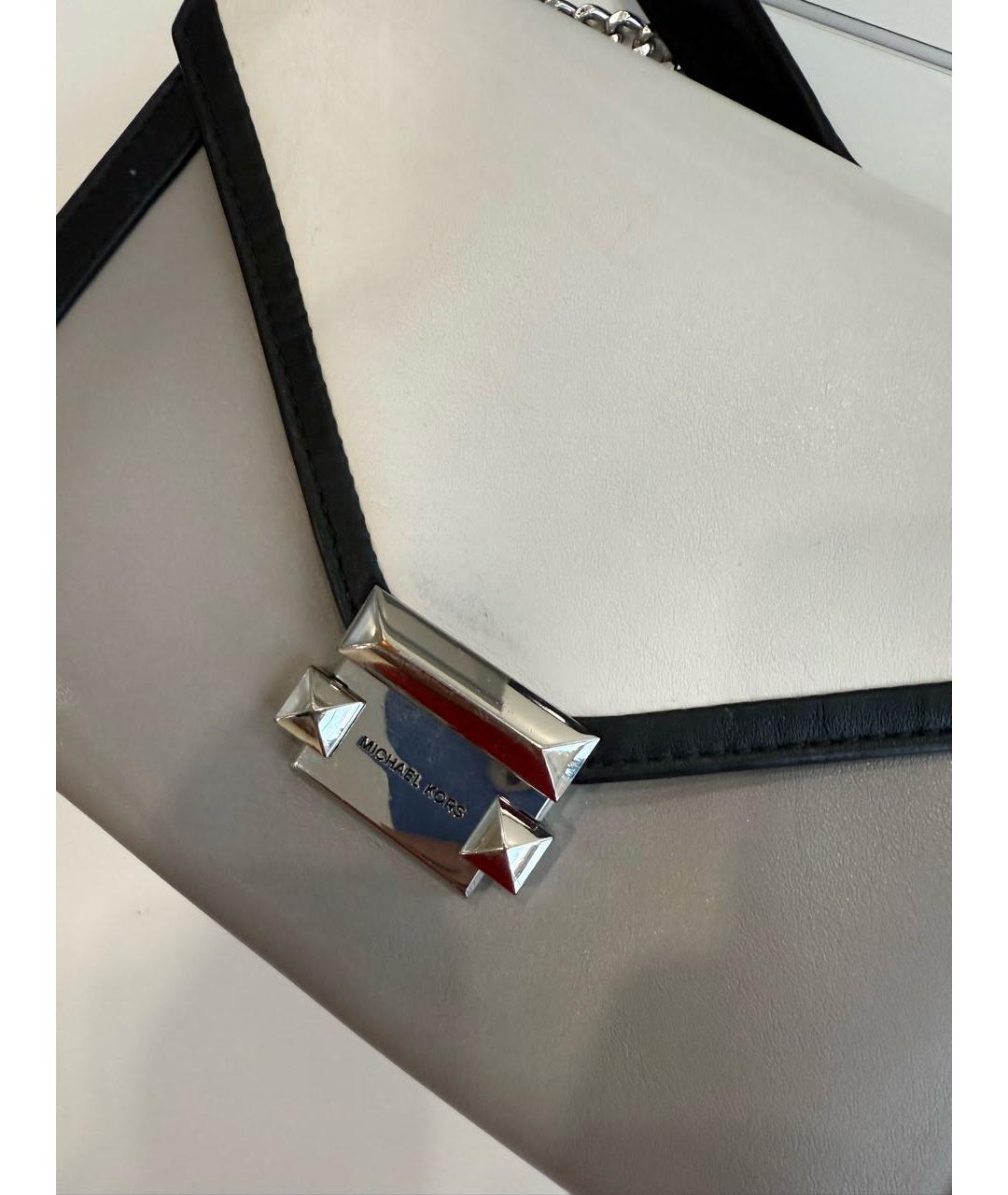 MICHAEL KORS Серая сумка через плечо из искусственной кожи, фото 8