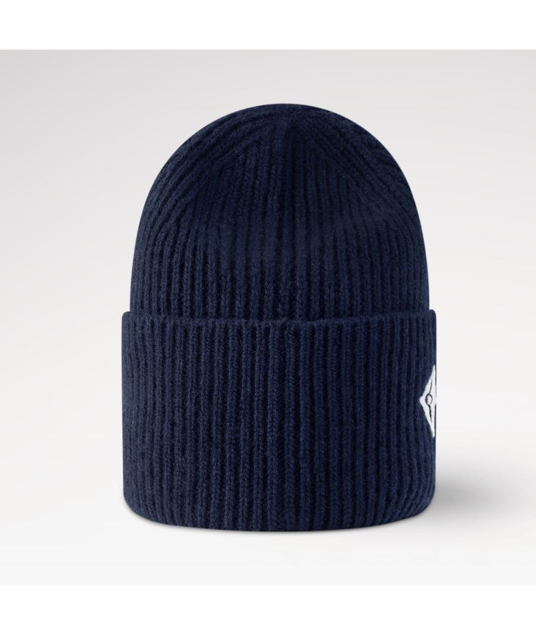 LOUIS VUITTON Темно-синяя шерстяная шапка, фото 3