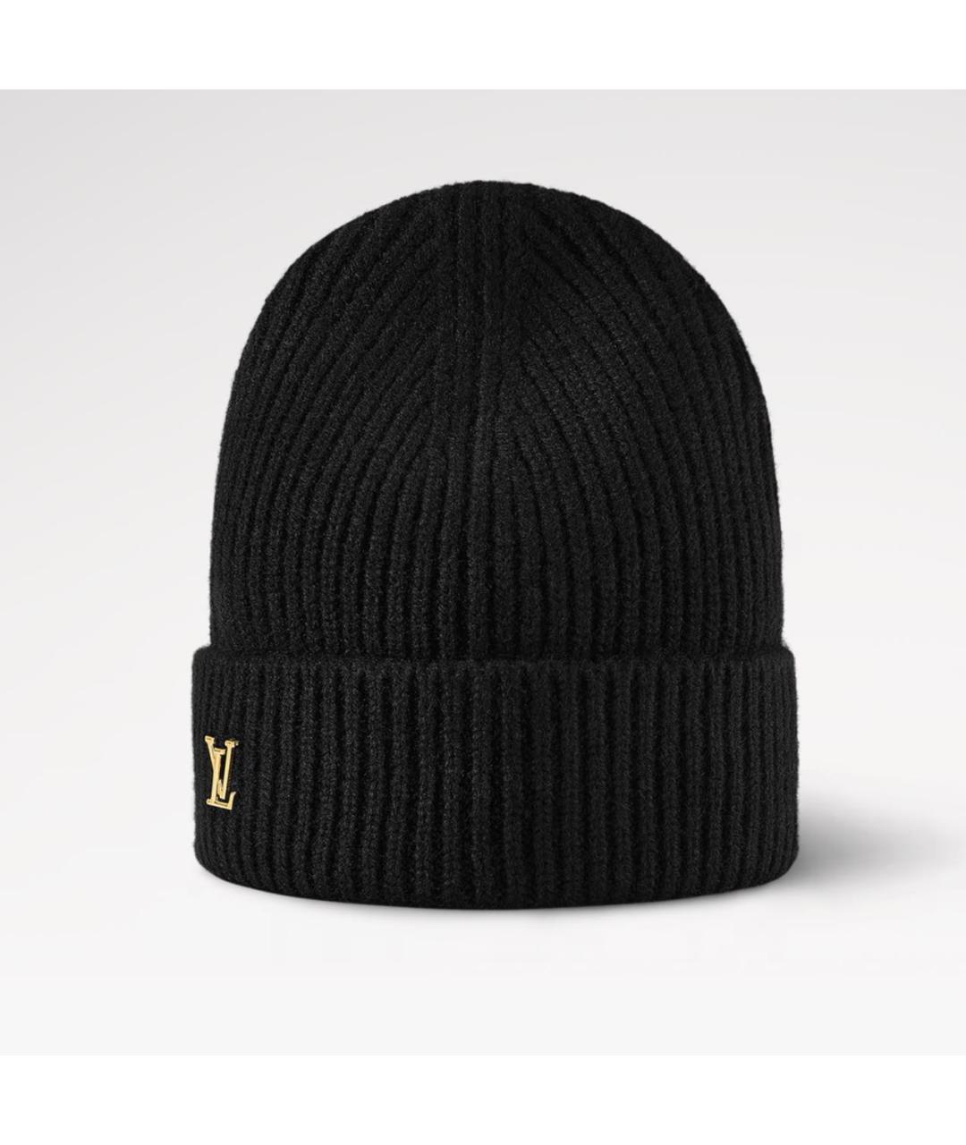 LOUIS VUITTON Черная кашемировая шапка, фото 6