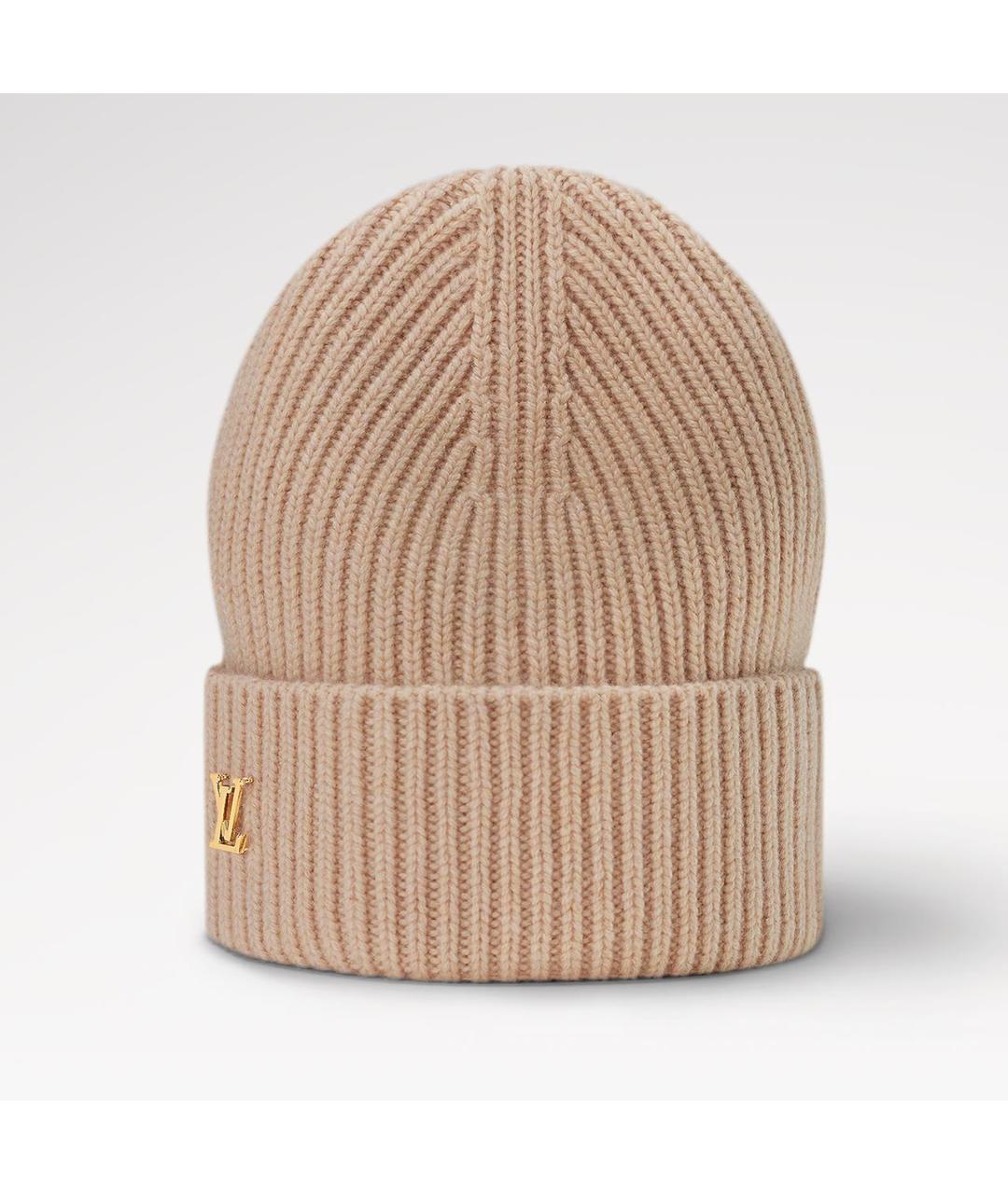 LOUIS VUITTON Бежевая кашемировая шапка, фото 6
