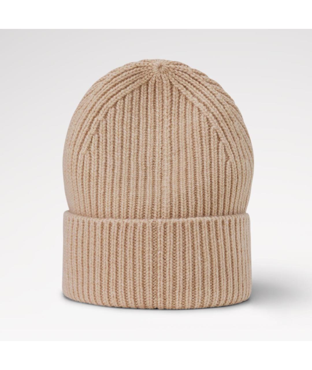 LOUIS VUITTON Бежевая кашемировая шапка, фото 4