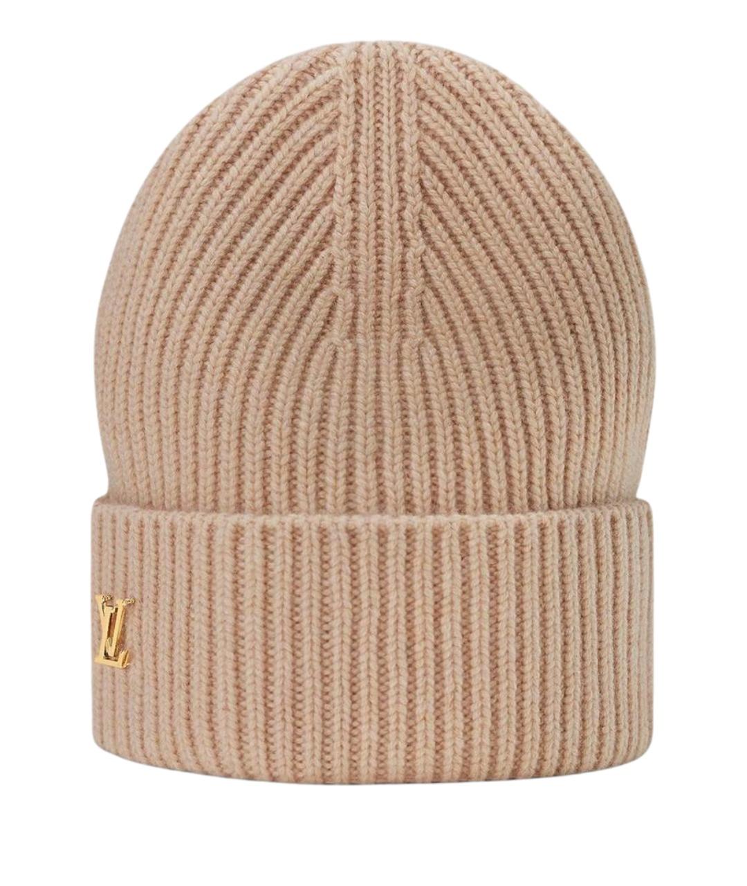 LOUIS VUITTON Бежевая кашемировая шапка, фото 1