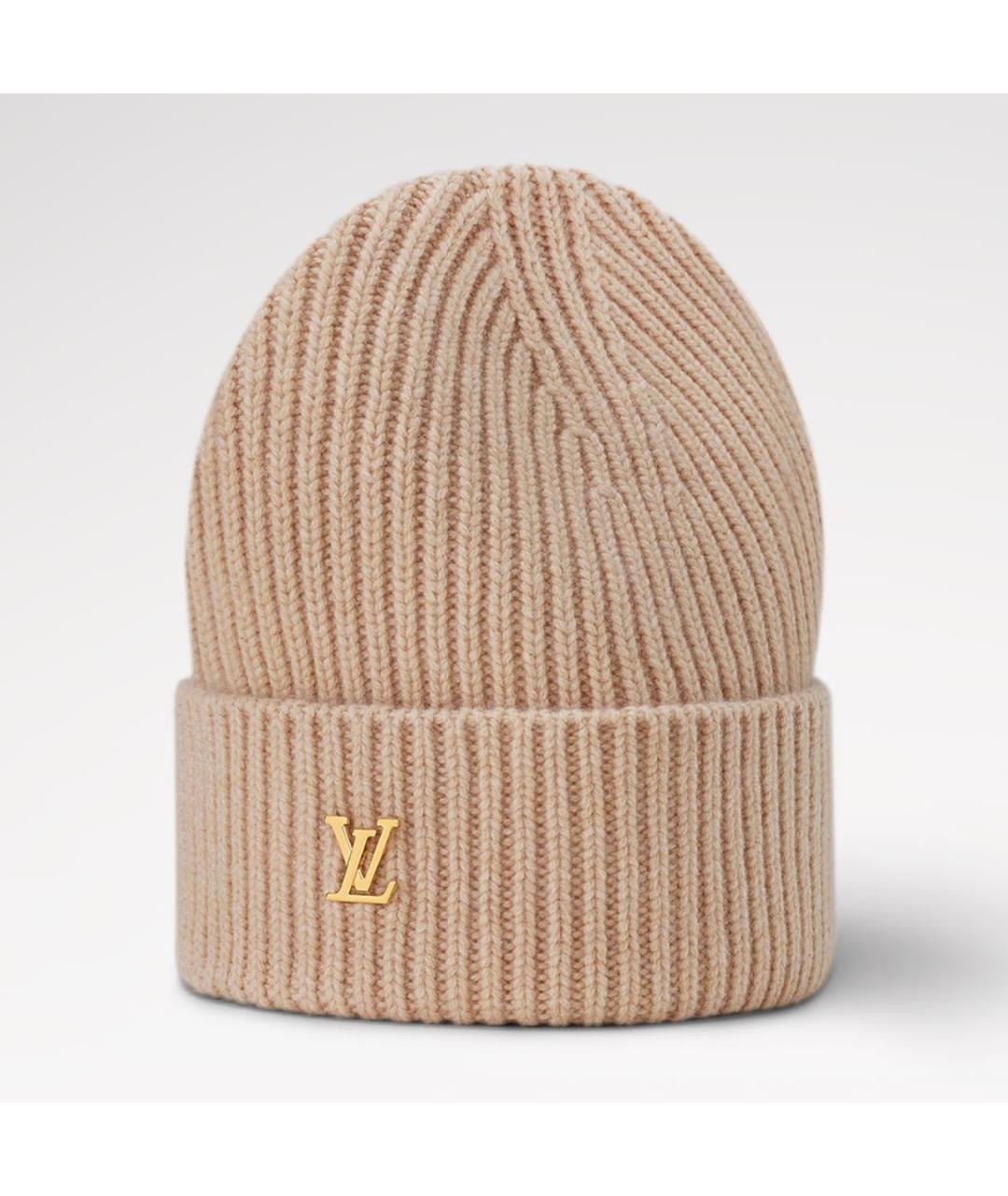 LOUIS VUITTON Бежевая кашемировая шапка, фото 2