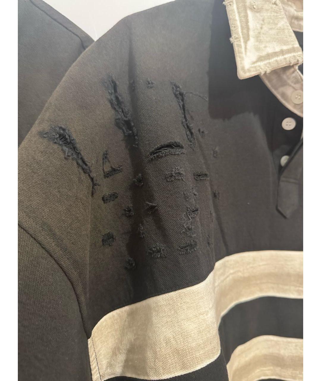 GRAILZ PROJECT G/R Черное хлопковое поло с коротким рукавом, фото 5