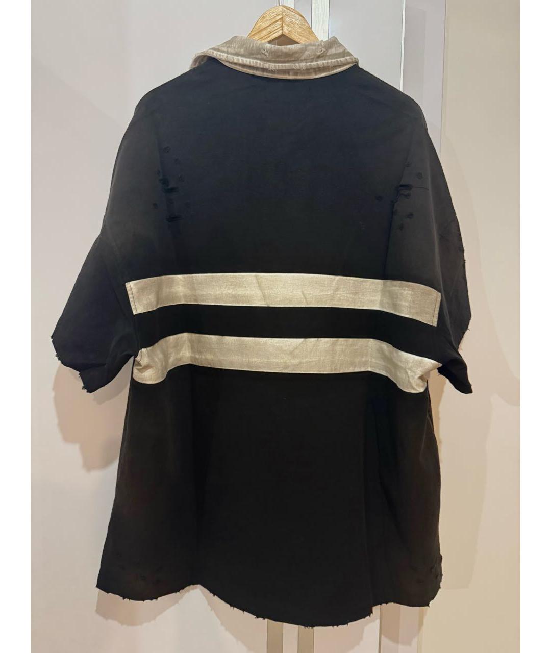 GRAILZ PROJECT G/R Черное хлопковое поло с коротким рукавом, фото 2