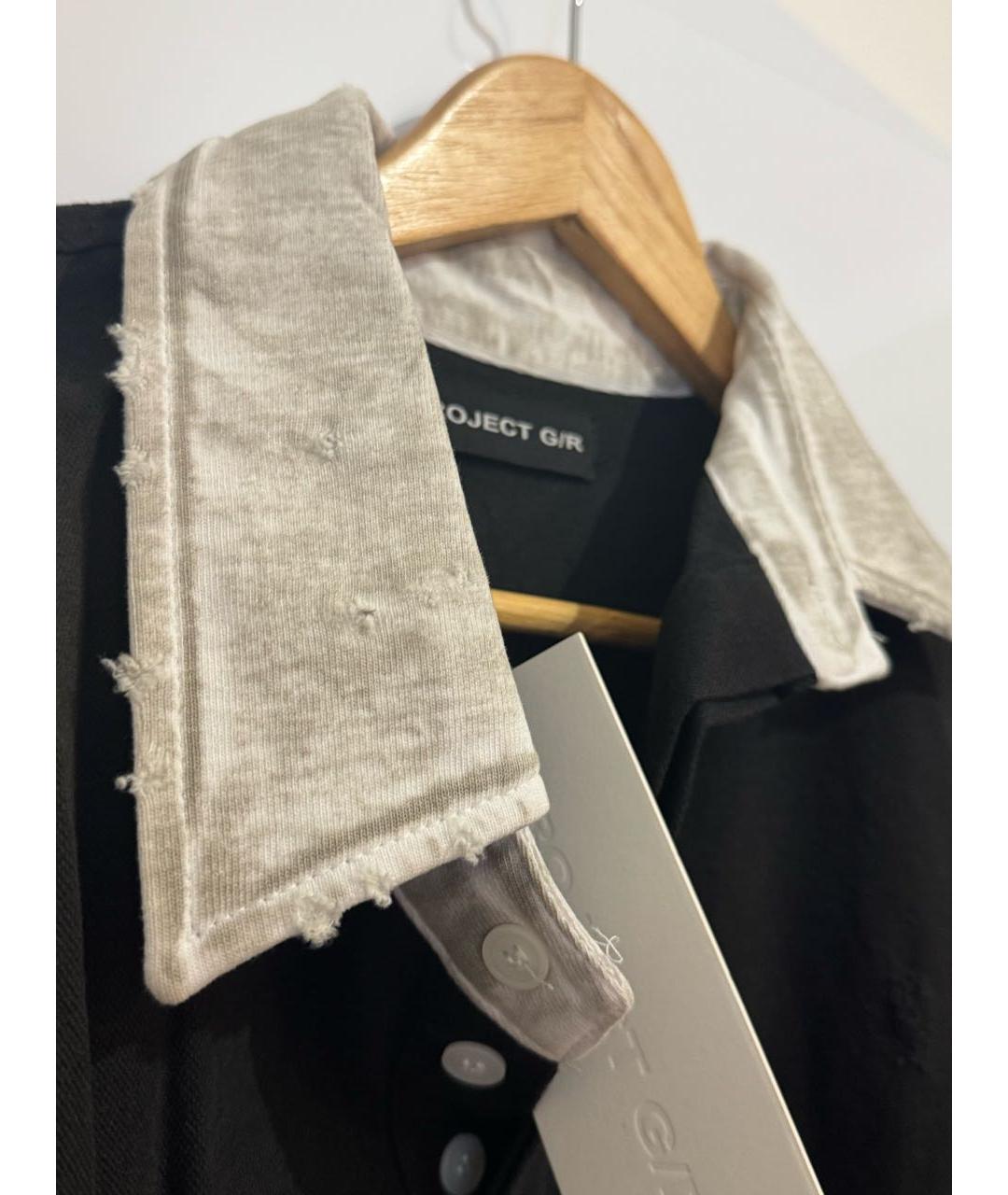 GRAILZ PROJECT G/R Черное хлопковое поло с коротким рукавом, фото 4