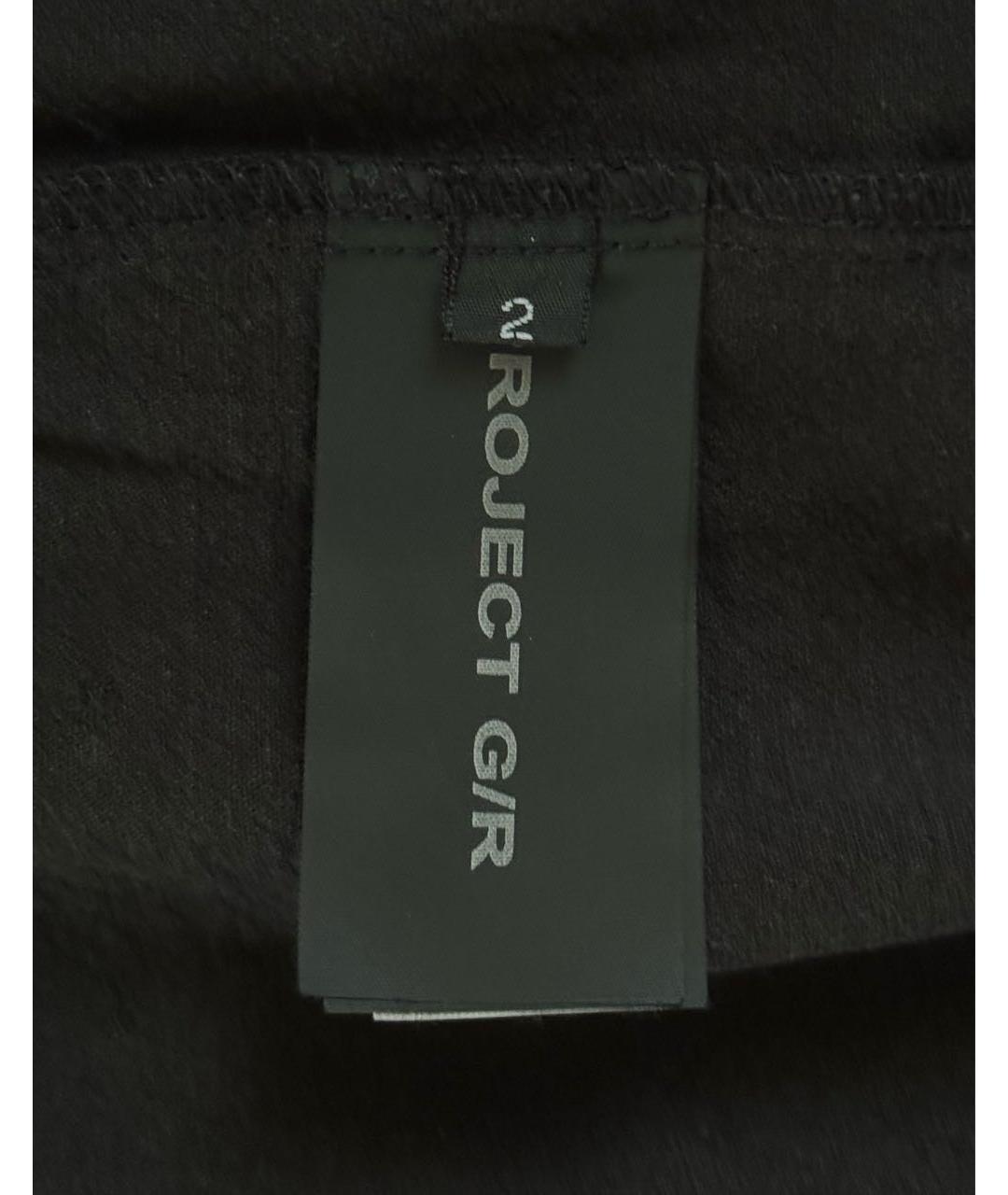 GRAILZ PROJECT G/R Черное хлопковое поло с коротким рукавом, фото 7