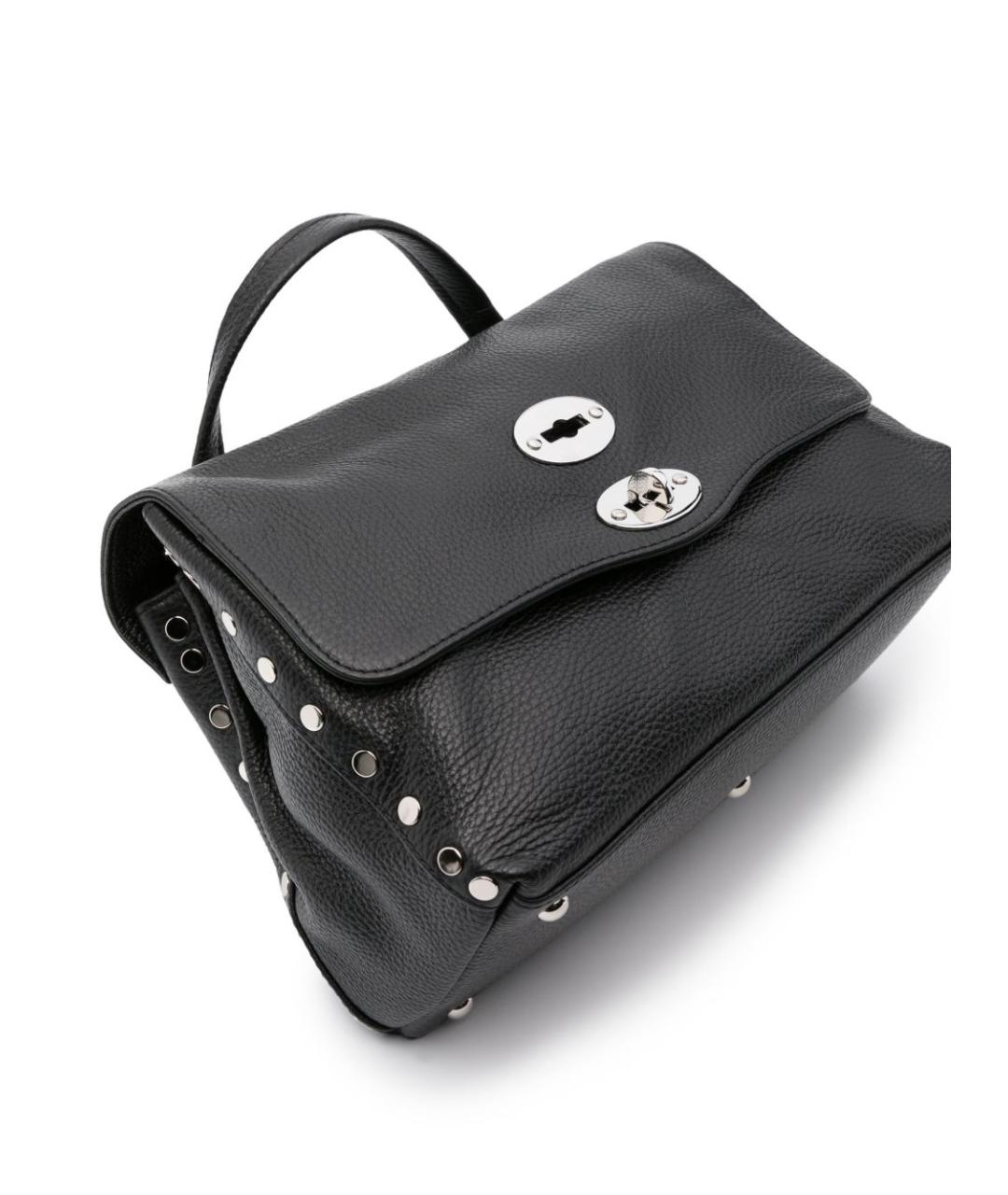 ZANELLATO Черная кожаная сумка тоут, фото 2