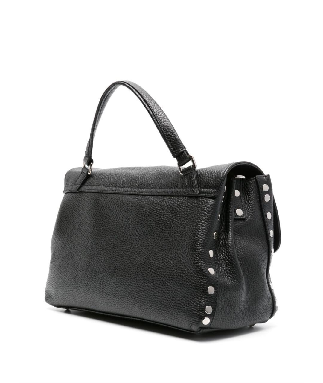 ZANELLATO Черная кожаная сумка тоут, фото 5