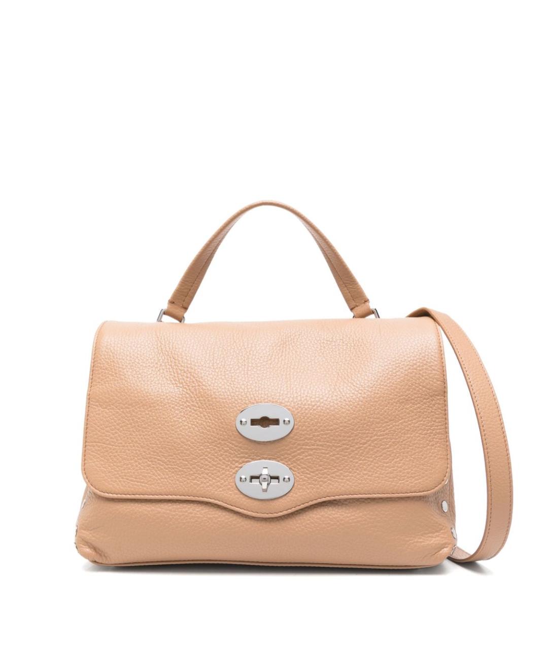 ZANELLATO Бежевая кожаная сумка тоут, фото 1