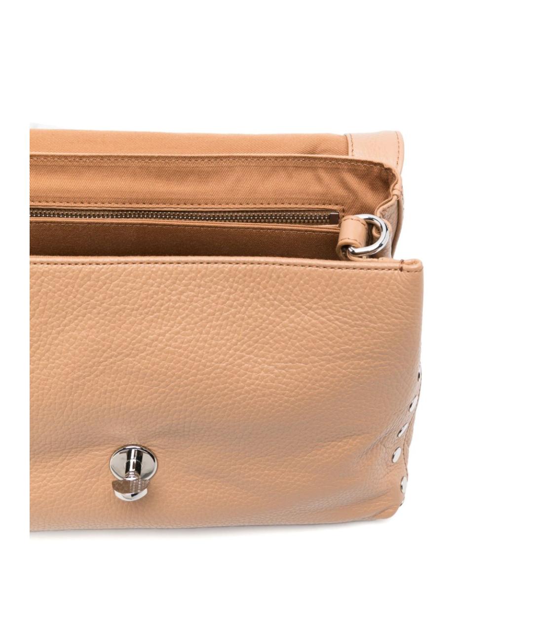 ZANELLATO Бежевая кожаная сумка тоут, фото 4