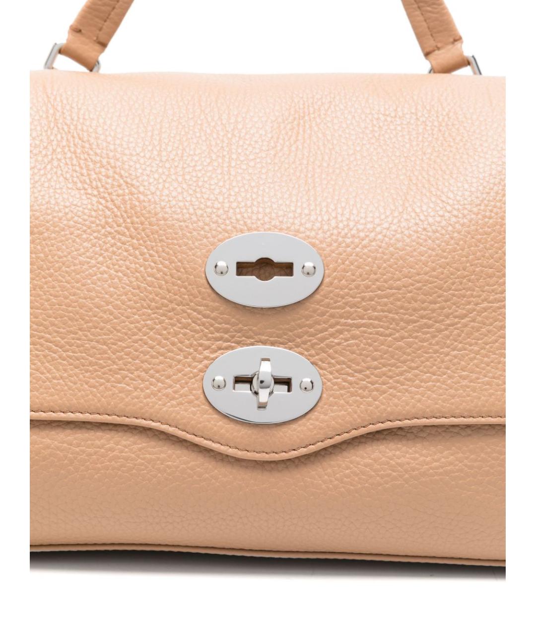 ZANELLATO Бежевая кожаная сумка тоут, фото 2