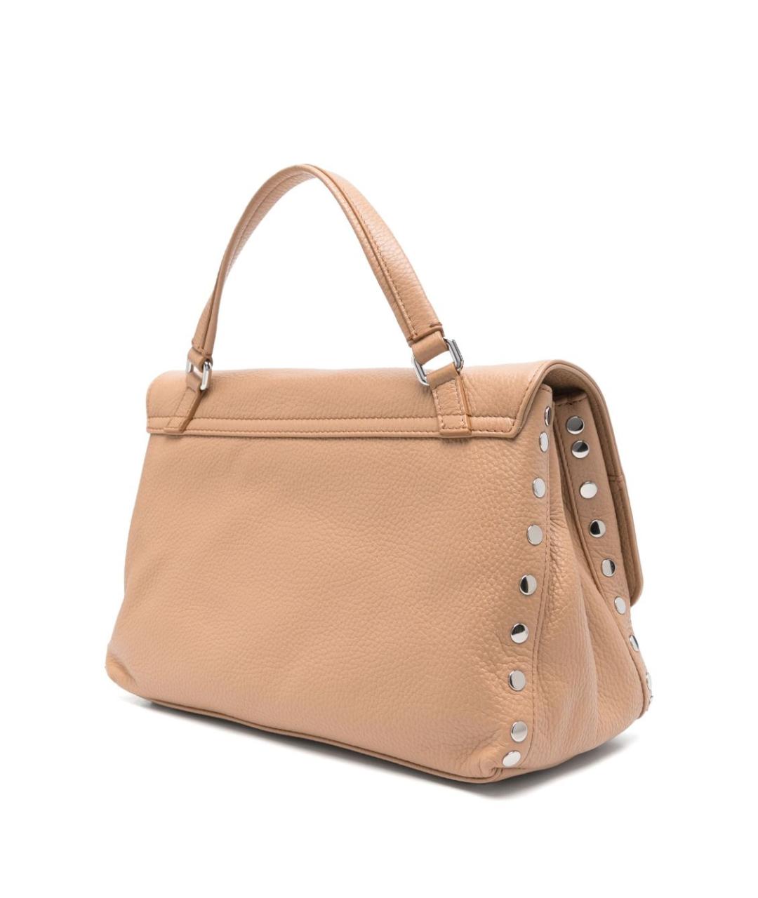 ZANELLATO Бежевая кожаная сумка тоут, фото 3