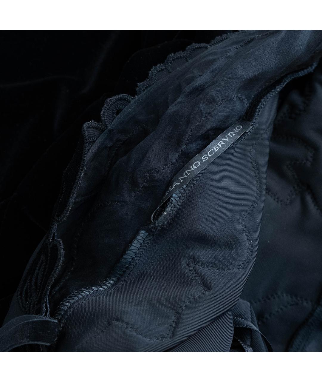 ERMANNO SCERVINO Черное полиэстеровое коктейльное платье, фото 5