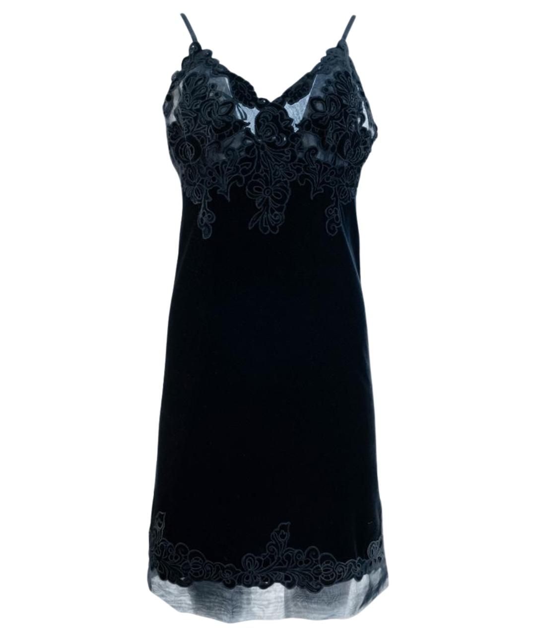 ERMANNO SCERVINO Черное полиэстеровое коктейльное платье, фото 1