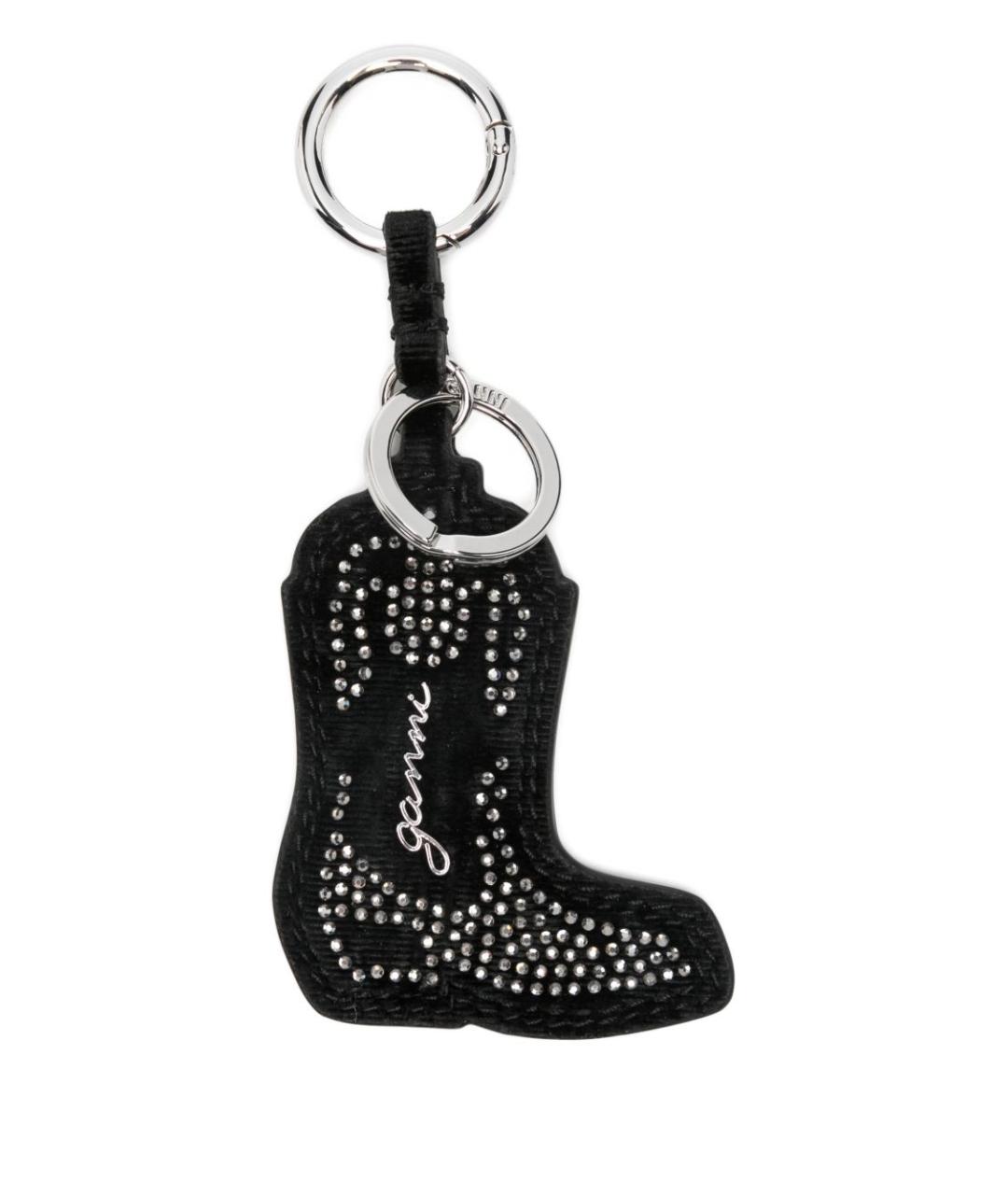 GANNI Черный брелок, фото 1