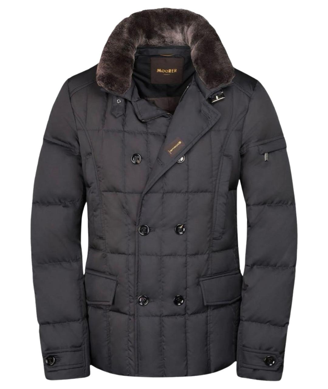 MOORER Коричневая меховая куртка, фото 1