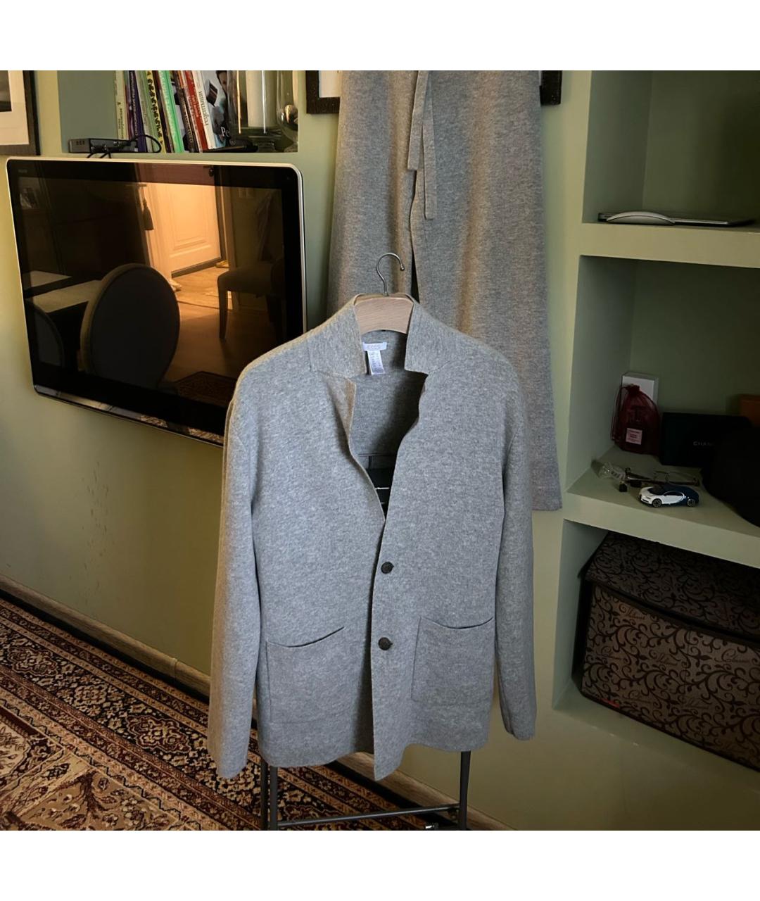 Eres Серый шерстяной костюм с брюками, фото 7