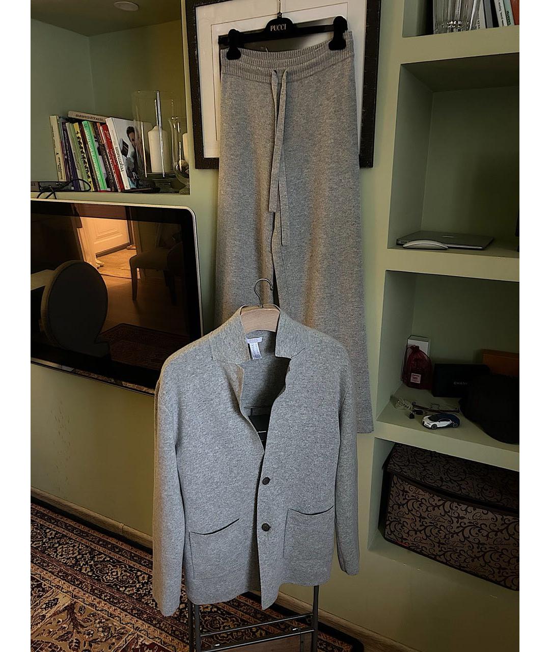 Eres Серый шерстяной костюм с брюками, фото 3