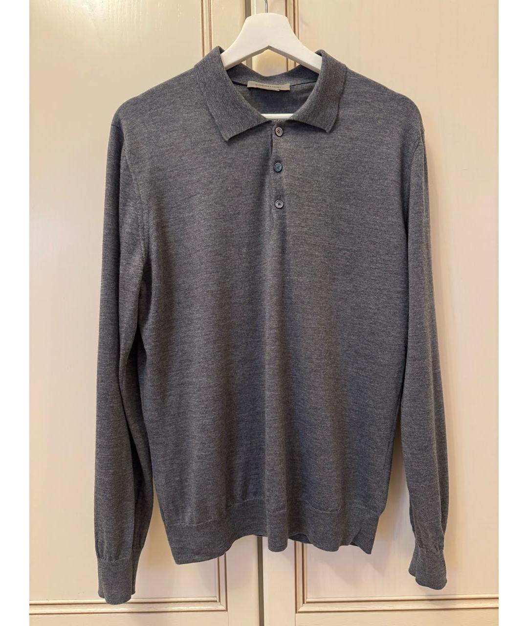 CORNELIANI Серый шерстяной джемпер / свитер, фото 6