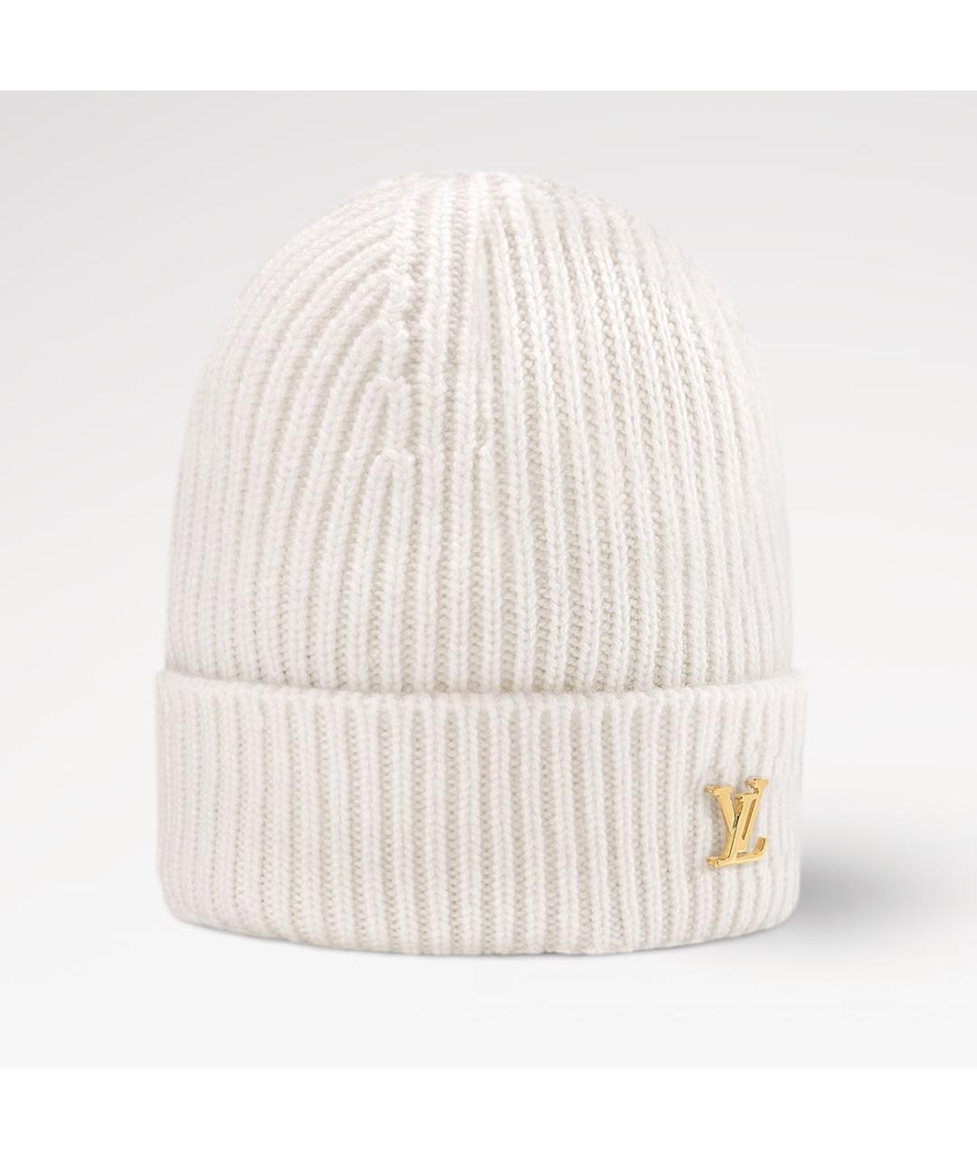 LOUIS VUITTON Белая кашемировая шапка, фото 2