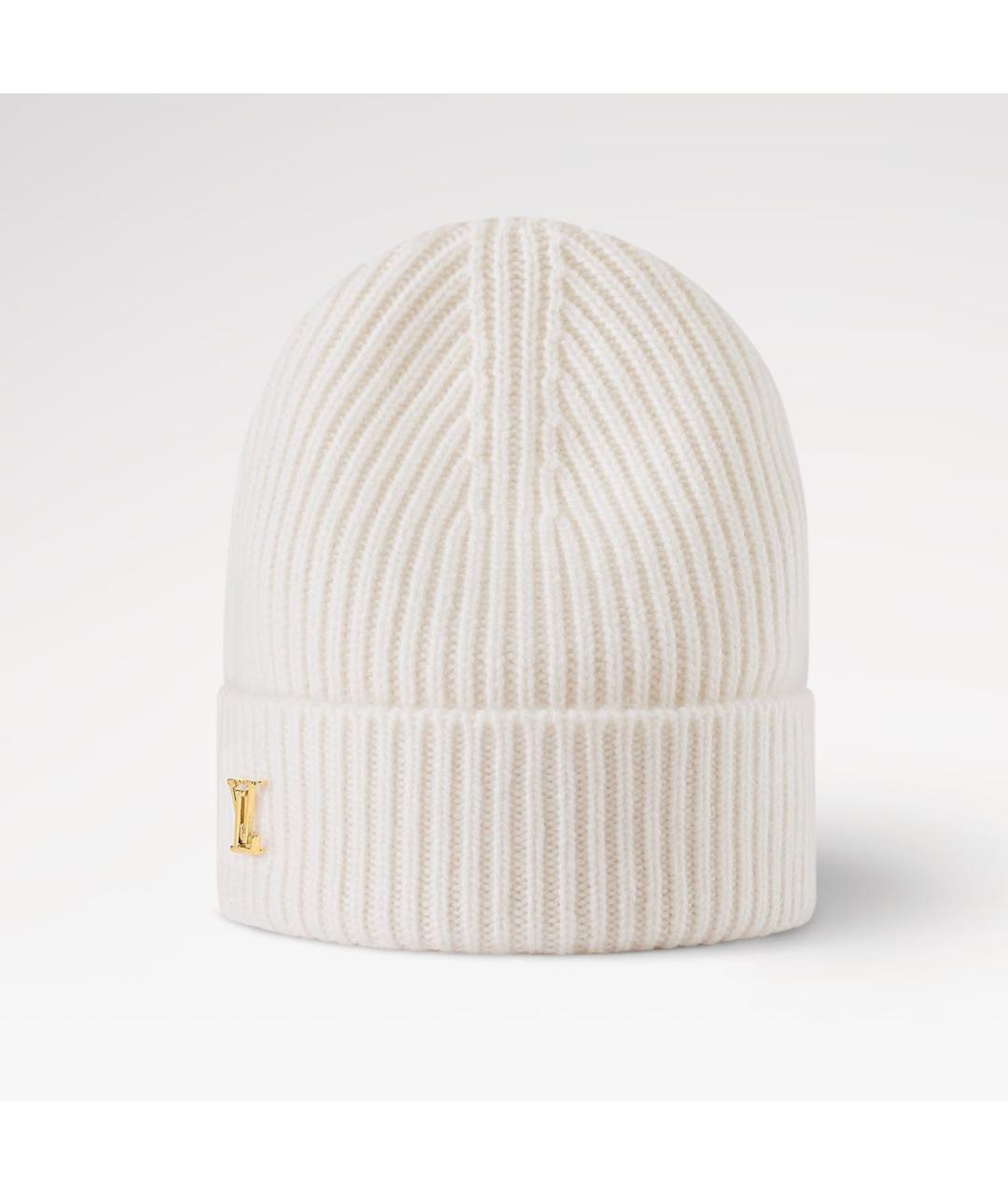 LOUIS VUITTON Белая кашемировая шапка, фото 7
