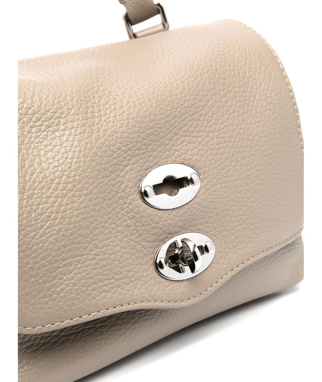 ZANELLATO Бежевая кожаная сумка тоут, фото 5